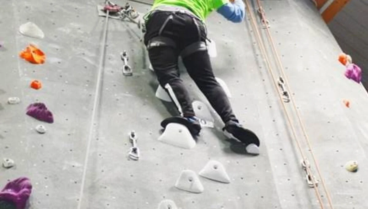 Kletterer bei den Special Olympics Niedersachsen | © Ralf Holtgrefe