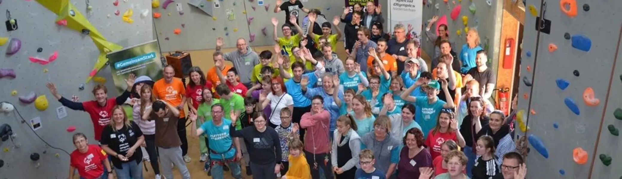 Gruppe von Teilnehmern bei den Special Olympics Niedersachsen | © Ralf Holtgrefe