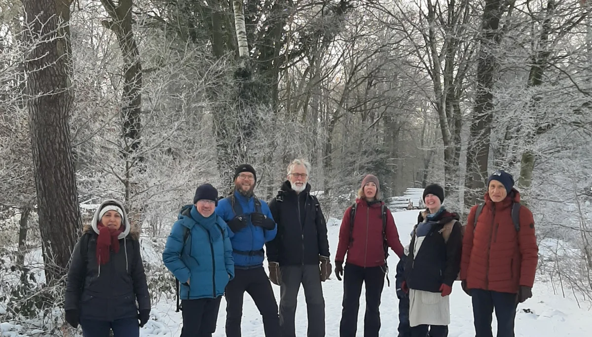 Wandergruppe im Schnee | © Beate Straube