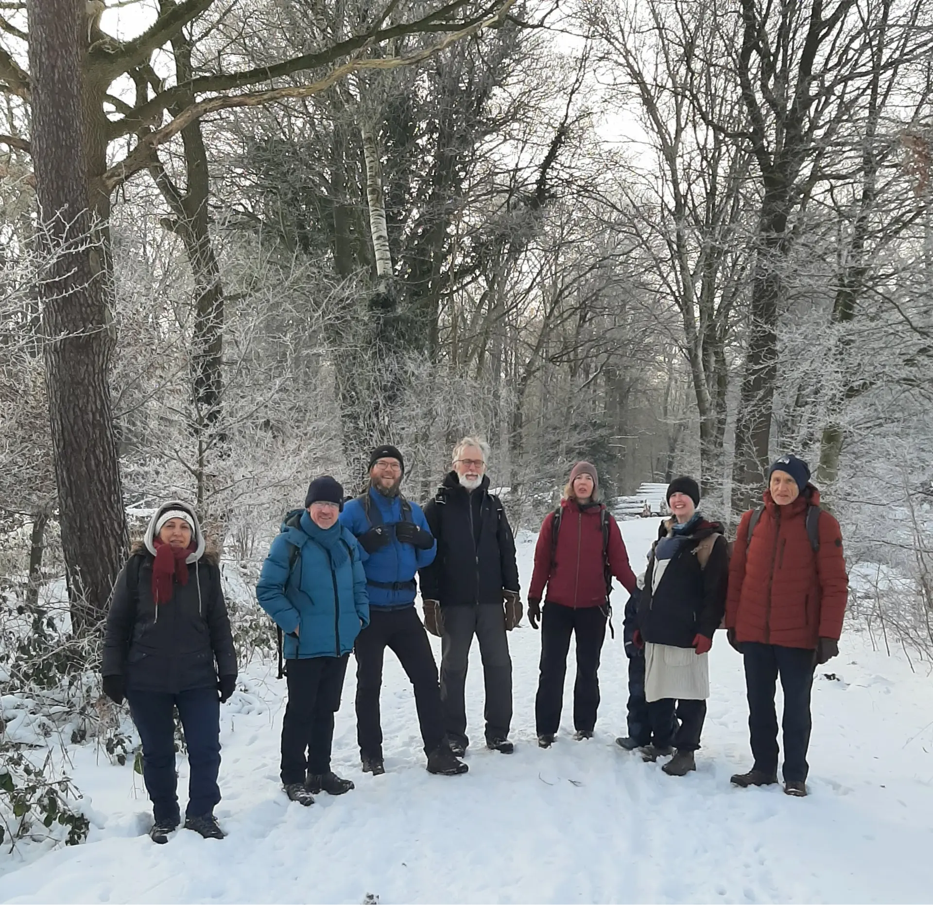 Wandergruppe im Schnee | © Beate Straube