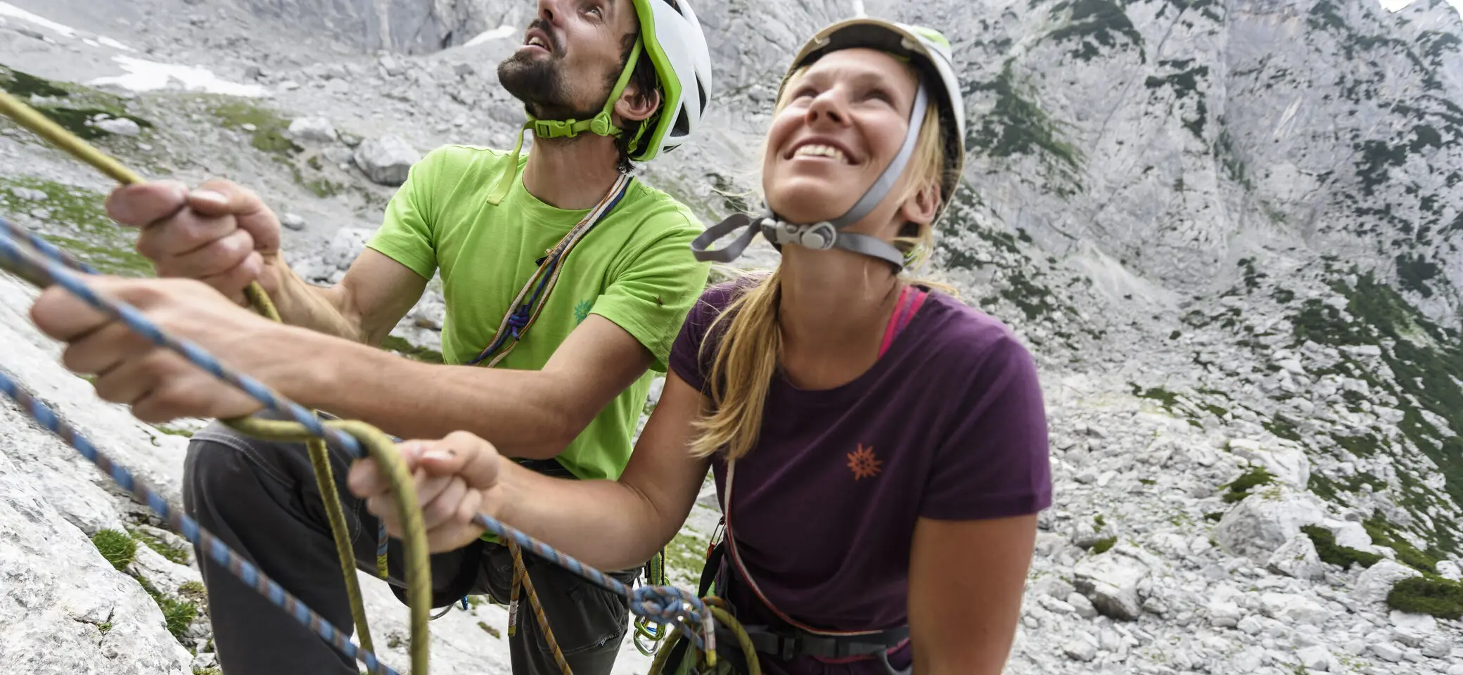 Outdoor-Klettern am Fels | © DAV/Wolfgang Ehn